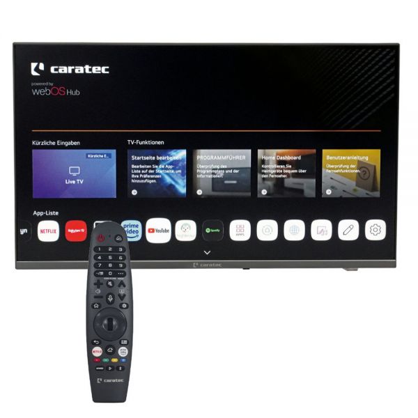 Caratec Vision CAV242E-S Camping 24" LED Smart TV DVB-S2/C/T2 Fernseher 12V WebOS