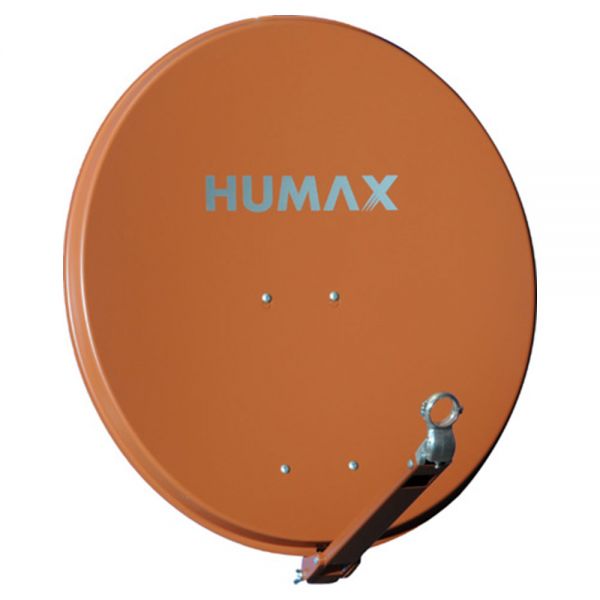 Humax 75 Professional Sat Satelliten Alu Spiegel Antenne ziegelrot rot