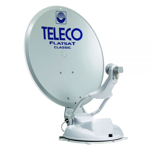 Teleco FlatSat Classic BT 65 Single Vollautomatische Satellitenantenne Sat System 65cm Camping