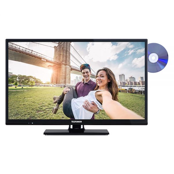Telefunken XH24A101D LED-Fernseher 61cm 24 Zoll HD DVD TV 100Hz DVB-T2/C/S2 gebraucht