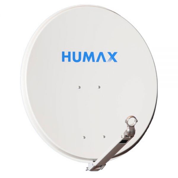 Humax 75 Professional Sat Satelliten Alu Spiegel Antenne hellgrau