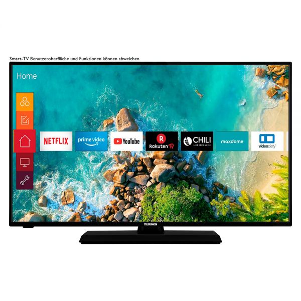 Telefunken D43F500M4CWI LED-Fernseher 108cm 43 Zoll Full HD Smart TV 600Hz DVB-T2/C/S2 gebrauc