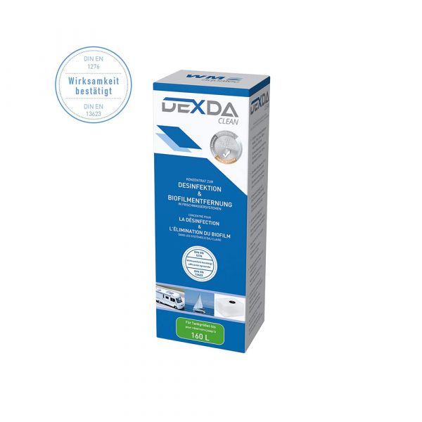 Dexda clean bis 160l 250ml Tankreinigung Leitungsdesinfektion Reiniger Trinkwasserdesinfektion