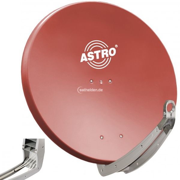 Astro ASP 85 cm R Sat Satelliten Alu Aluminium Spiegel Antenne Schüssel rot