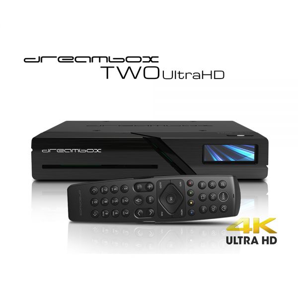 Dreambox Two Ultra HD BT 2x DVB-S2X MIS Tuner 4K 2160p E2 Linux Dual Wifi H.265 HEVC UHD Receiver