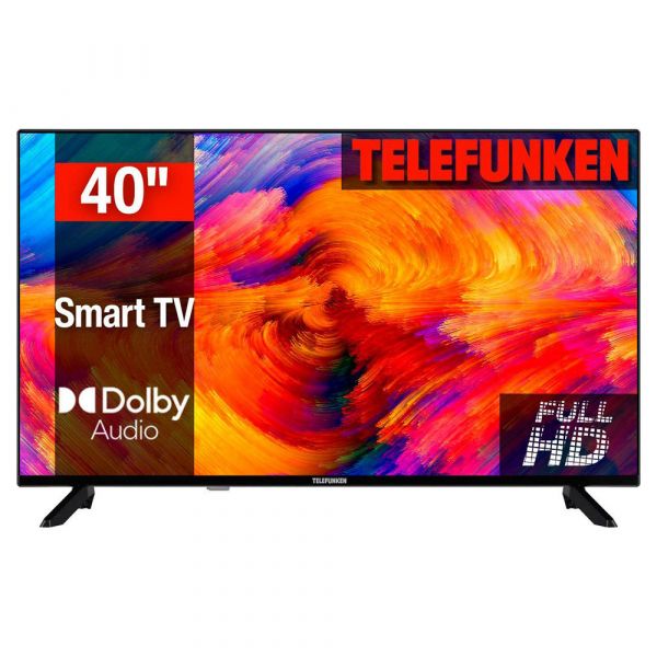 Telefunken D40F750M1CWI LED-Fernseher 102cm 40 Zoll Full HD Smart TV 600Hz DVB-T2/C/S2 gebrauch