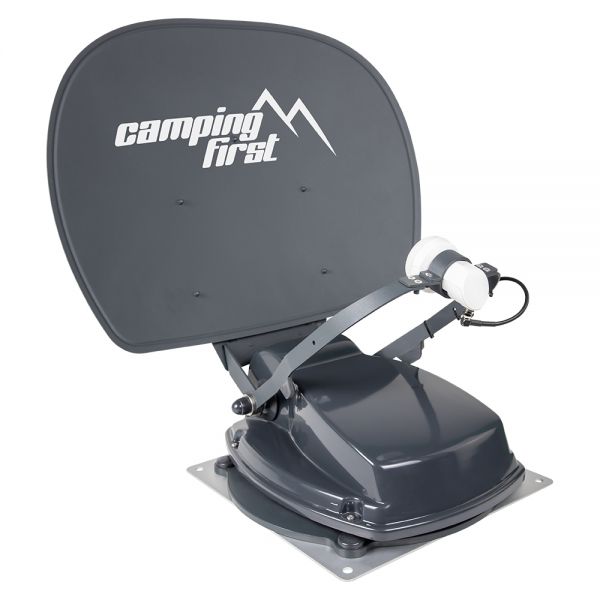 Camping first Satmex 55 plus vollautomatische Sat Antenne Satelllitenantenne 55cm Spiegel anthrazit