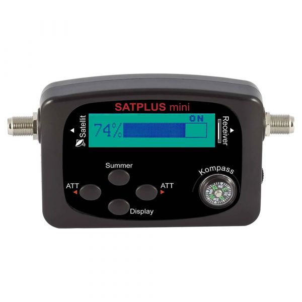 Telestar Satplus mini Satfinder LCD Display Kompass Dämpfungseinstellung akustisches Signal
