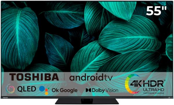 Toshiba 55QA7D63DG QLED-Fernseher 139cm 55 Zoll 4K Ultra HD Smart-TV UHD 2600Hz HDR10 gebraucht