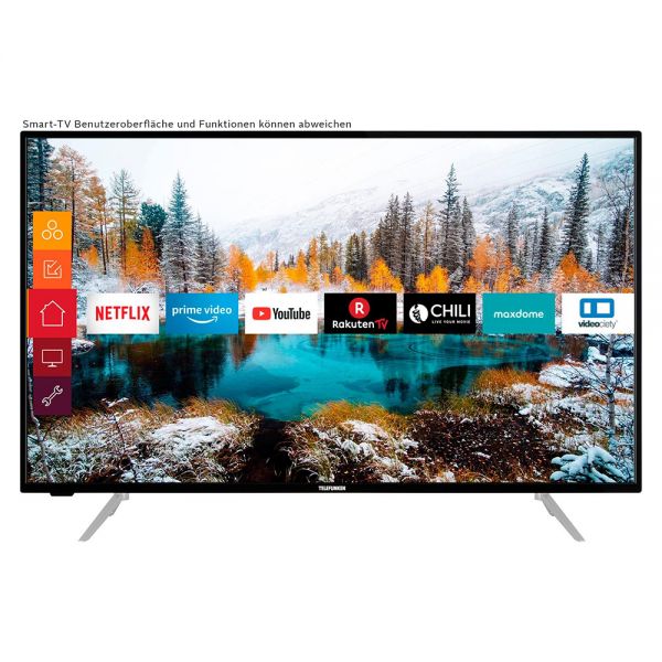 Telefunken D43V800M4CWH LED-Fernseher 108cm 43 Zoll 4K Smart-TV HDR10 1800Hz PVR gebraucht