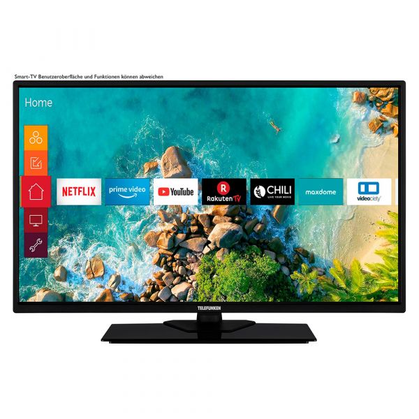 Telefunken D32F554M1CW LED Fernseher TV 81cm 32 Zoll Full HD Smart TV 800Hz PVR gebraucht