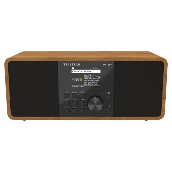 TELESTAR TOP 250 Holz Stereo DAB+ UKW Internetradio Radio Digitalradio