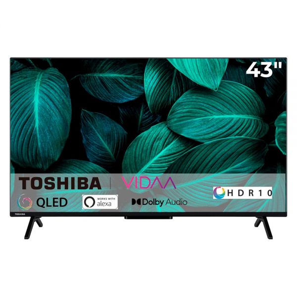 Toshiba 43QV2463DA QLED LED Fernseher 108cm 43 Zoll 4K TV HDR10 VIDAA gebraucht