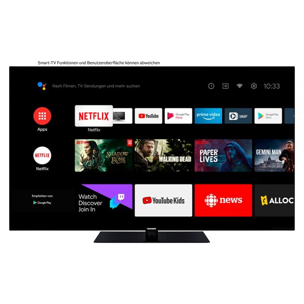 Telefunken D50V950M2CWH LED-Fernseher 126cm 50 Zoll 4K Android-TV HDR10 1800Hz gebraucht