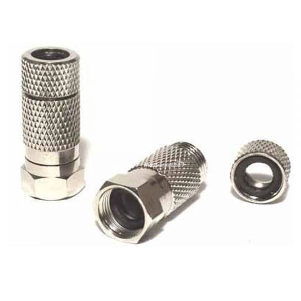 Koschi F-Stecker 7mm mit Gummidichtung wasserdicht schraubbar